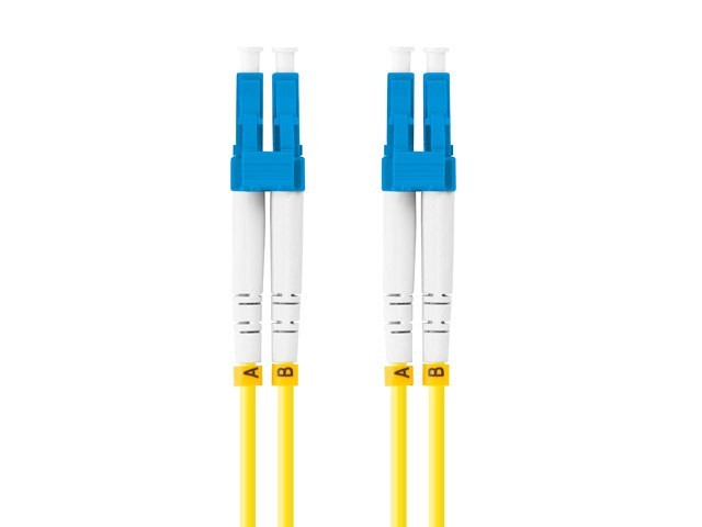 Lanberg Patchcord światłowodowy Sm Lc/Upc-Lc/Upc Duplex 3.0Mm 2M żółty