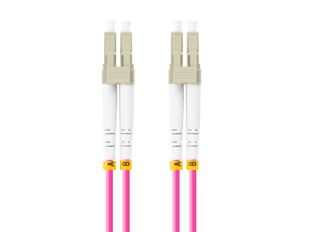 Lanberg Patchcord światłowodowy Mm Lc/Upc-Lc/Upc Duplex 3.0mm 5m fioletowy