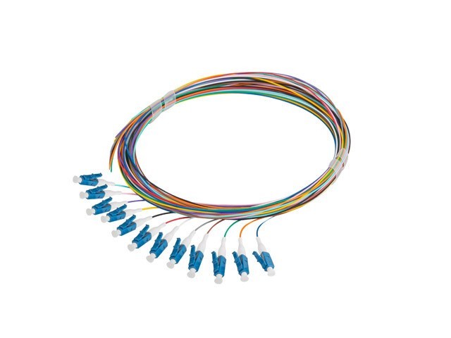 Lanberg Pigtail SM LC/UPC Semi Tight 9/125 G657A1 12X2M multikolor