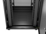 Lanberg Szafa instalacyjna rack stojąca 19 cali 37U 800x800 drzwi perforowane LCD czarna (Flat pack)