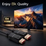 Qoltec Kabel DisplayPort M/M v2.1 | 54G | 3m