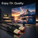 Qoltec Kabel DisplayPort M/M v2.1 | 80G | 1.5m