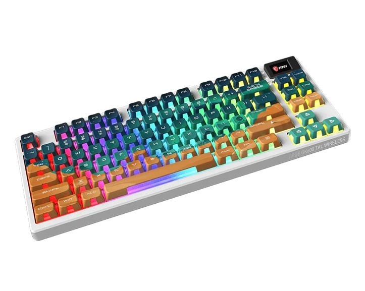 MSI Klawiatura bezprzewodowa Forge GK600 TKL Mars US