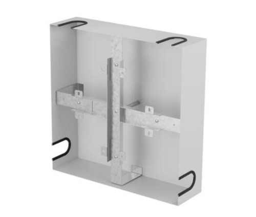 Lanberg Stelaż zapasu kabla 400x400 szary  AK-3144-S
