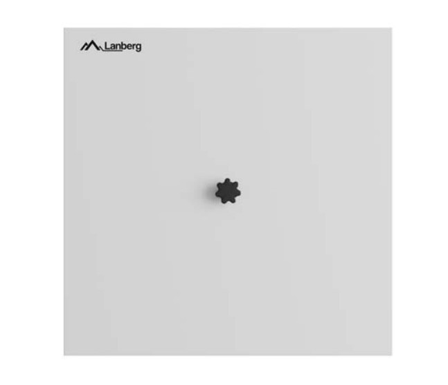 Lanberg Stelaż zapasu kabla 400x400 szary  AK-3144-S