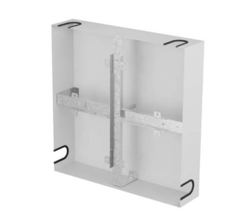 Lanberg Stelaż zapasu kabla 500x500 szary  AK-3155-S