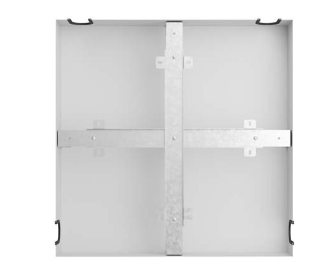 Lanberg Stelaż zapasu kabla 500x500 szary  AK-3155-S
