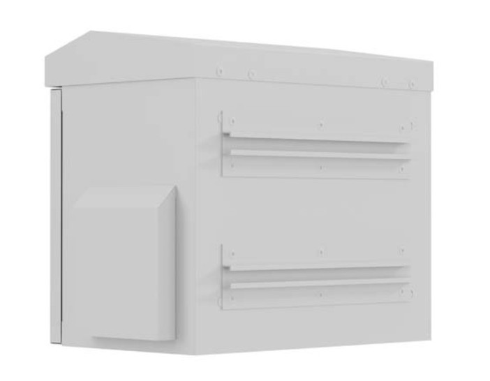 Lanberg Szafa rack wisząca 10" hermetyczna IP55 montaż na ścianie/słupie320x220x300 szara (złożona)