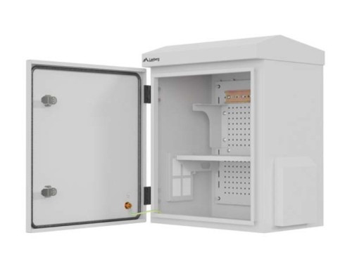 Lanberg Szafa rack wisząca 10" hermetyczna IP55 montaż na ścianie/słupie320x220x400 szara (złożona)