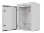 Lanberg Szafa rack wisząca 10 cali hermetyczna IP55 montaż na ścianie/słupie340x250x500 szara (złożona)