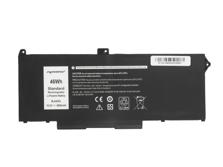 Movano Bateria RJ40G Dell Latitude 5520 5420 Precision 3560 - 3000 mAh (46 Wh)