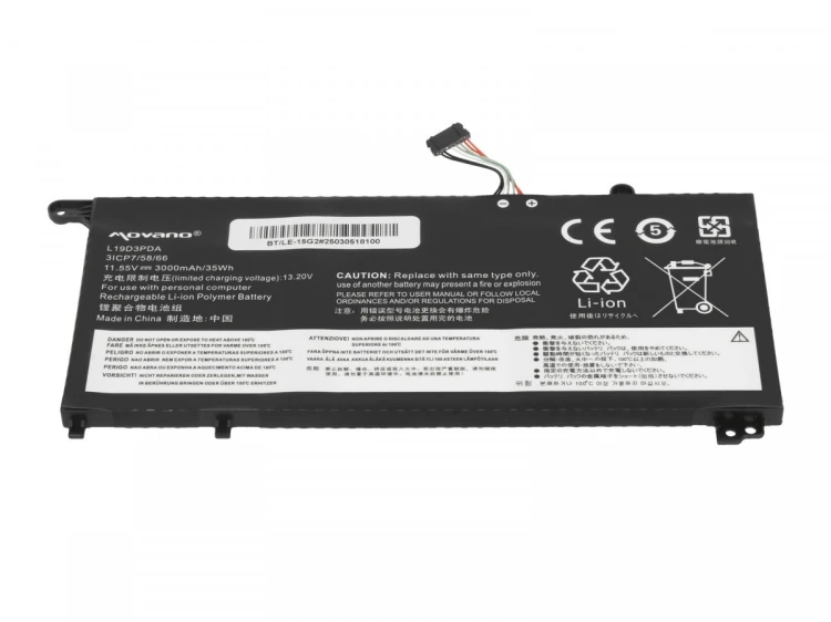 Movano Bateria L19M3PDA do Lenovo ThinkBook 14 15 G2 G3 G4 G5 IAP ITL ACL ABA - 3000 mAh (35 Wh)