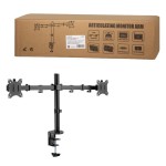LogiLink Uchwyt do 2 x monitor 17-32 cali, ramie 390 mm