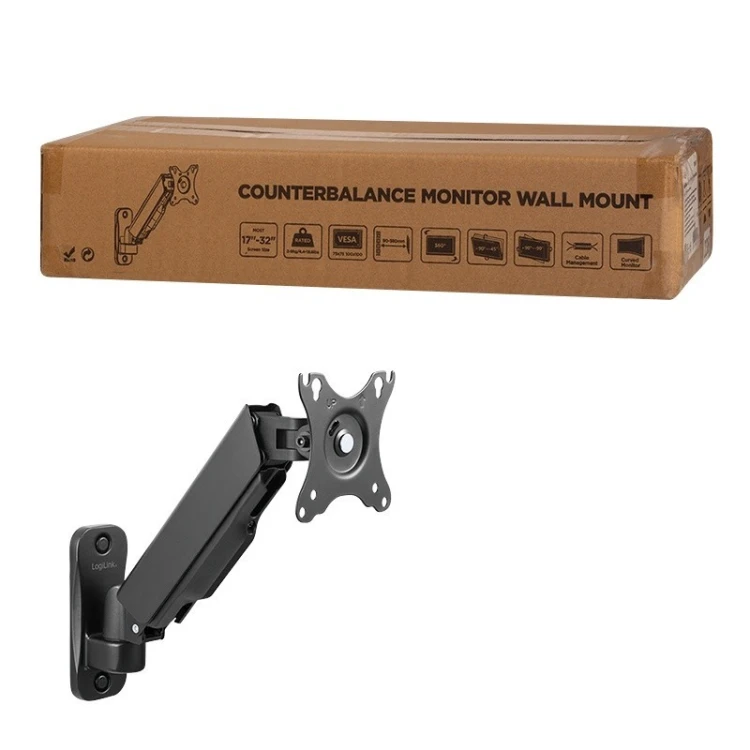 LogiLink Uchwyt ścienny do monitora, 17-32 cale max 9kg