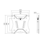 LogiLink Uchwyt ścienny do TV, 13-27 cale, max 25kg