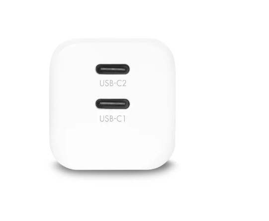 DICOTA Ładowarka GaN 45W 2xUSB-C biała
