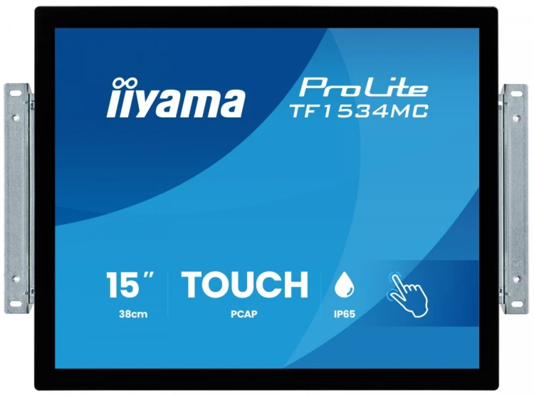IIYAMA Monitor 15 cali TF1534MC-B8X TN,POJ.10pkt.HDMI,DP,VGA,4:3,IP65,7H,USB