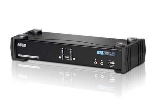 ATEN Przełącznik USB DVI Dual Link / CH7.1 Audio KVMP CS1782A
