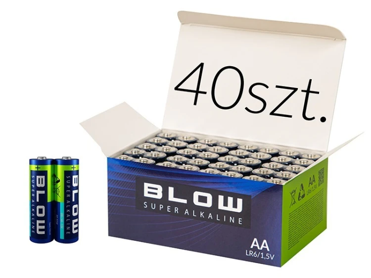 BLOW Bateria AA LR6 Super Alkaline 40 sztuk