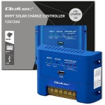 Qoltec Solarny regulator ładowania MPPT 15A | 12V/24V | LiFePO4