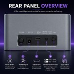 Qoltec Stacja dokująca 2w1 HDD SSD | SATA | M.2 NVMe | Klonowanie |     USB-C | 10Gb/s | 28TB