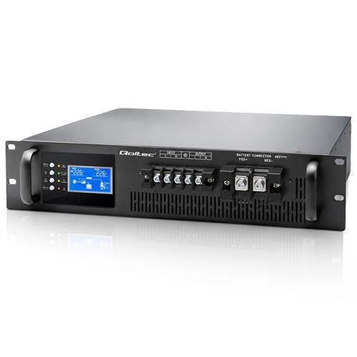 Qoltec UPS Pure Sine Wave do RACK | 5kVA | 5000W | PF1.0 | LCD | EPO |  USB | On-line
