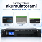 Qoltec UPS Pure Sine Wave do RACK | 5kVA | 5000W | PF1.0 | LCD | EPO |  USB | On-line