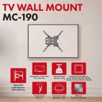 Maclean Uchwyt do TV czarny max 25 kg MC-190