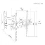 Maclean Uchwyt do TV czarny max 30 kg MC-191