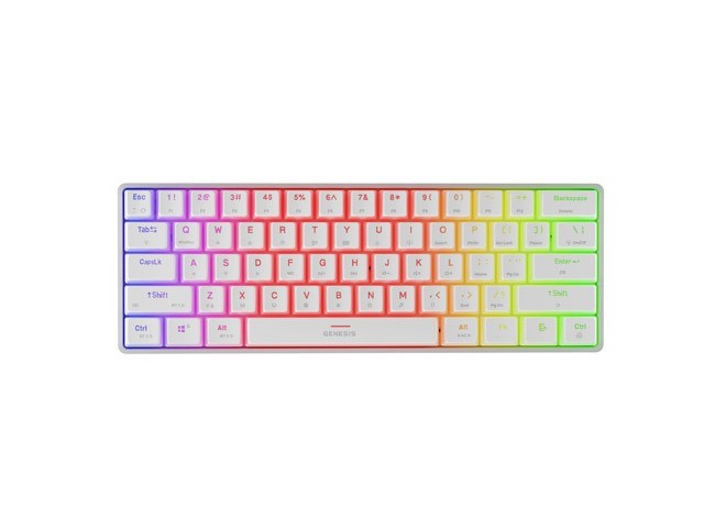 Natec Klawiatura Genesis THOR 660 G2 US RGB biała