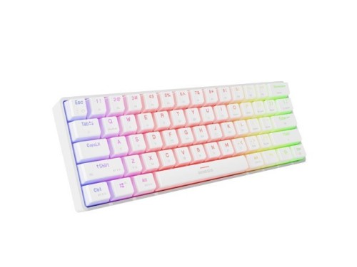 Natec Klawiatura Genesis THOR 660 G2 US RGB biała