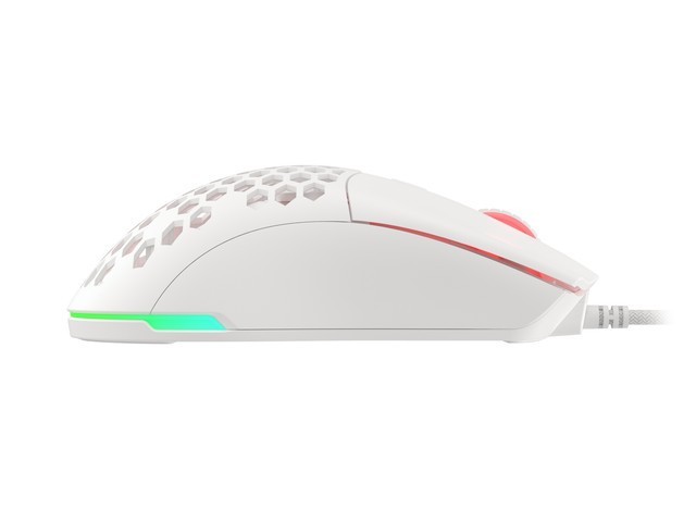 Natec Mysz Genesis Krypton 750 8000DPI RGB lekka biała
