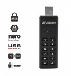 Verbatim Pendrive 64GB Keypad Secure Szyfrowanie AES 256 Bit, klawiatura