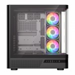 MODECOM Obudowa VOLCANO AQ100 MID ARGB szkło 4 wentylatory czarna