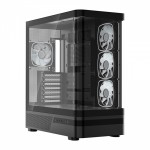 MODECOM Obudowa VOLCANO AQ100 MID ARGB szkło 4 wentylatory czarna