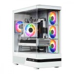 MODECOM Obudowa VOLCANO AQ100 MID ARGB szkło 4 wentylatory biała