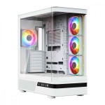 MODECOM Obudowa VOLCANO AQ100 MID ARGB szkło 4 wentylatory biała