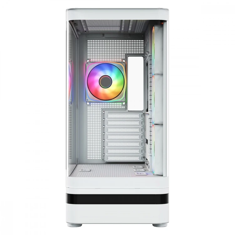 MODECOM Obudowa VOLCANO AQ100 MID ARGB szkło 4 wentylatory biała