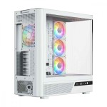 MODECOM Obudowa VOLCANO AQ100 MID ARGB szkło 4 wentylatory biała