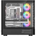 MODECOM Obudowa VOLCANO AQ300 MID RGB GLASS 4 wentylatory czarna