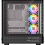 MODECOM Obudowa VOLCANO AQ300 MID RGB GLASS 4 wentylatory czarna