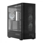 MODECOM Obudowa VOLCANO AQ300 MID RGB GLASS 4 wentylatory czarna