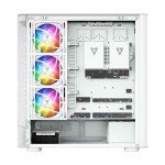 MODECOM Obudowa VOLCANO AQ300 MID RGB GLASS 4 wentylatory biała