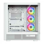MODECOM Obudowa VOLCANO AQ300 MID RGB GLASS 4 wentylatory biała