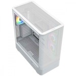 MODECOM Obudowa VOLCANO AQ300 MID RGB GLASS 4 wentylatory biała