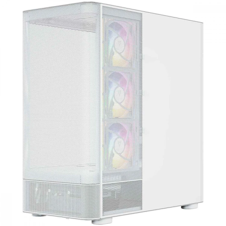 MODECOM Obudowa VOLCANO AQ300 MID RGB GLASS 4 wentylatory biała