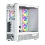 MODECOM Obudowa VOLCANO AQ300 MID RGB GLASS 4 wentylatory biała