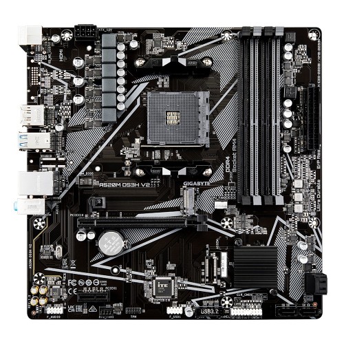 Gigabyte Płyta główna A520M DS3H V2 AM4 4DDR4 HDMI/DP mATX