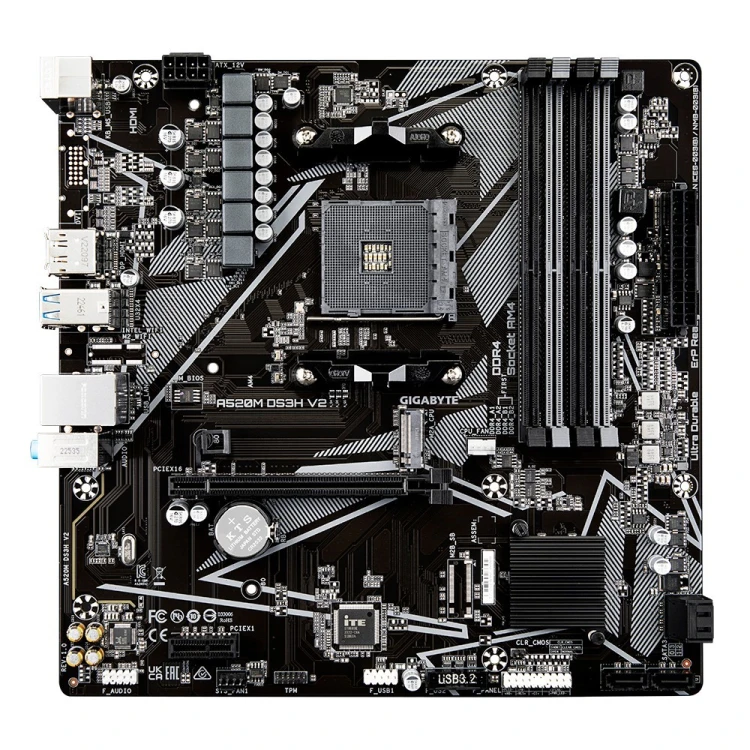 Gigabyte Płyta główna A520M DS3H V2 AM4 4DDR4 HDMI/DP mATX
