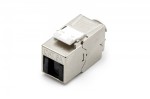 Digitus Moduł (gniazdo) Keystone RJ45 (8P8C) kat.6A, STP, ekranowany, beznarzędziowy, osłona przeciwpyłowa